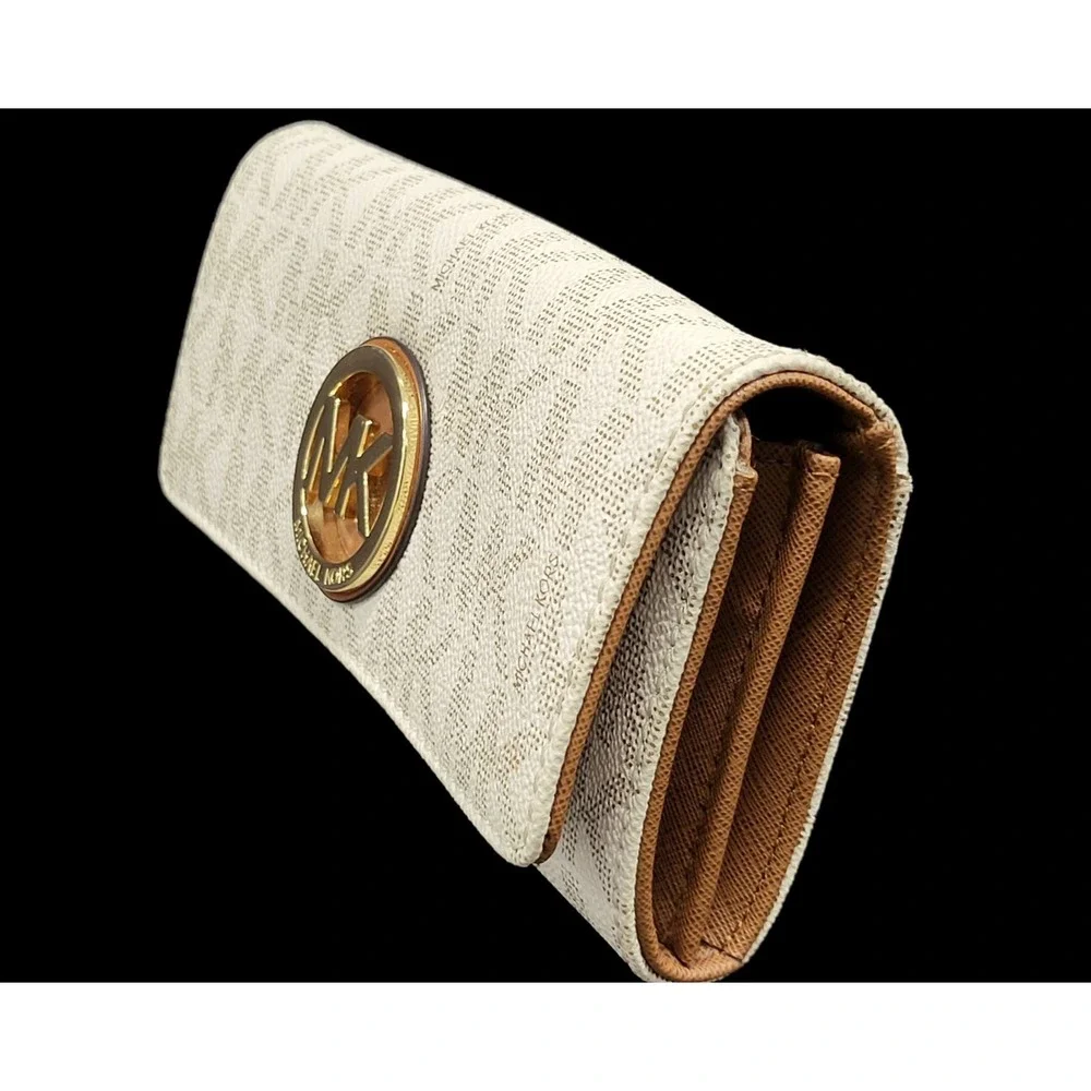 Michael Kors - Fulton White‎ Leather Wallet